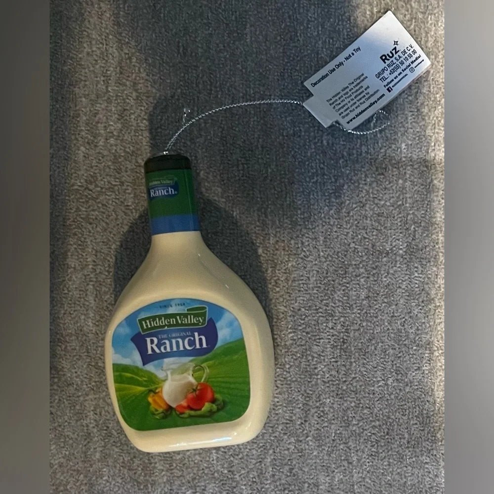 NEW Hidden Valley Ranch Dressing Bottle Ornament